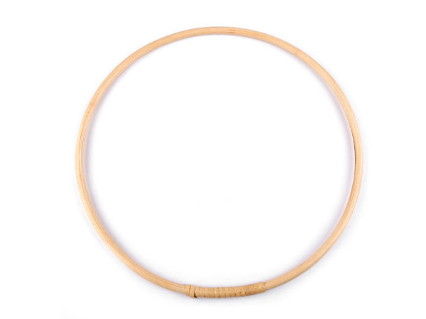 Inel premium din bambus pentru lucru manual (30 cm) - Cerc floral natural pentru dreamcatcher, macrame și decorațiuni DIY