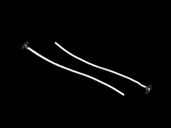 Fitiluri premium din bumbac pentru lumânări, cu suport metalic (13,4 cm) - Ceruite cu ceară vegetală naturală pentru proiecte DIY