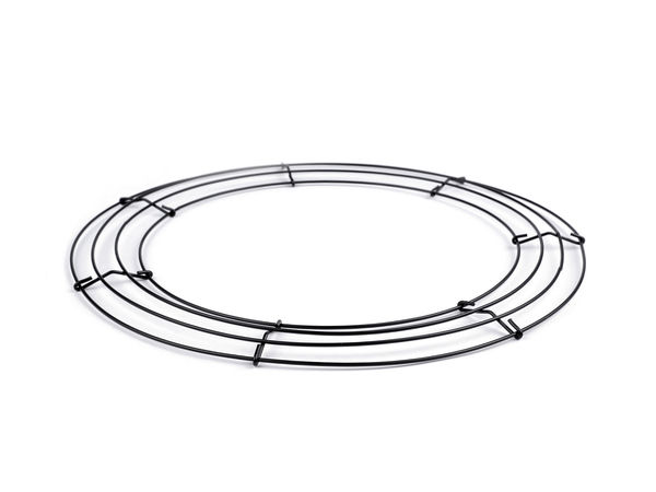Bază metalică neagră pentru coronițe premium, 35 cm - Cadru rezistent pentru decorațiuni creative, aranjamente florale și de sărbători
