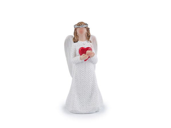 Figurină decorativă elegantă cu înger alb - Statuetă în miniatură detaliată pentru decorațiuni interioare, cadouri și proiecte creative