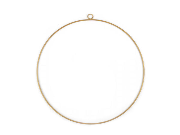 Cerc metalic sudat premium cu agățătoare (25 cm) – Suport circular versatil pentru prinzătoare de vise, macrame și decorațiuni