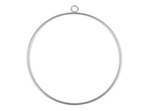 Cerc metalic sudat premium pentru proiecte creative, cu agățătoare (30 cm) - Ideal pentru macrame, prinzătoare de vise și decoruri florale