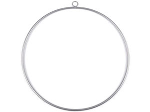 Cerc metalic premium lăcuit pentru creație, cu inel de suspendare (Ø50 cm) - Cadru rezistent pentru macrame, prinzătoare de vise și aranjamente florale