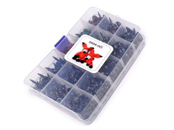 Set ochi de siguranță pentru jucării și păpuși, 264 piese cu șaibe și cutie de depozitare - Ochi multicolori de diverse dimensiuni pentru croșetat, amigurumi și lucru manual