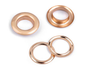 Capse metalice mate premium cu șaibe - Ochiuri metalice rezistente la rugină (Ø interior 16mm / Ø exterior 27mm)