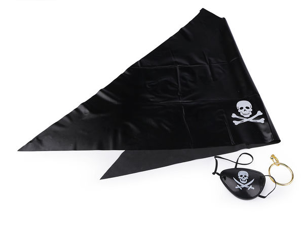 Set complet accesorii costum pirat - Set de 3 piese pentru carnaval și petreceri