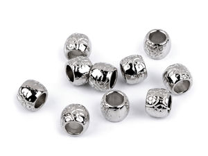 Capete metalice premium pentru șnur cu ornament (orificiu 5.5mm) – Opritori rotunzi decorativi pentru îmbrăcăminte, hanorace, macrame și proiecte creative