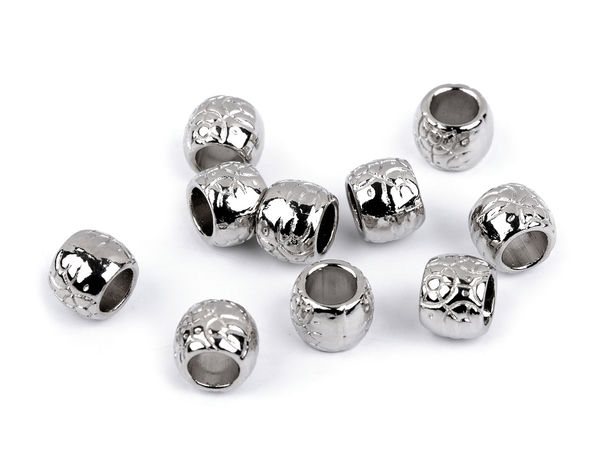 Capete metalice premium pentru șnur cu ornament (orificiu 5.5mm) – Opritori rotunzi decorativi pentru îmbrăcăminte, hanorace, macrame și proiecte creative