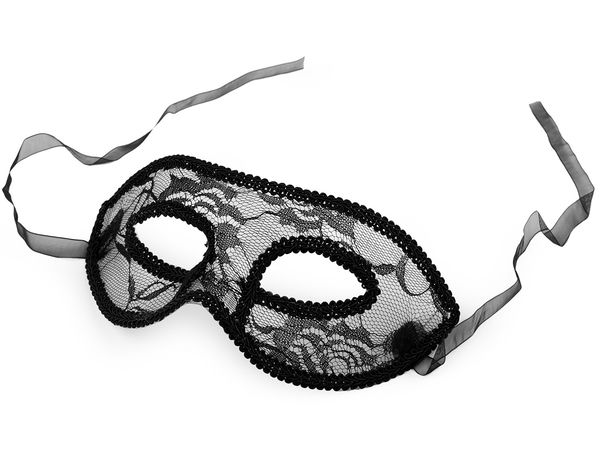 Mască elegantă din dantelă albă pentru bal mascat - Accesoriu premium pentru carnaval și petreceri tematice