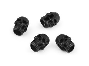 Capete metalice pentru șnur în formă de craniu - Opritori decorativi premium pentru hanorace, jachete și genți, orificiu de 5 mm