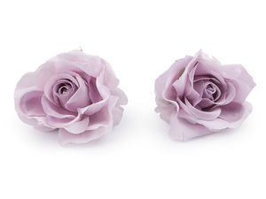 Capete decorative de trandafiri artificiali (Ø 5 cm) pentru galanterie, coronițe și accesorii de păr