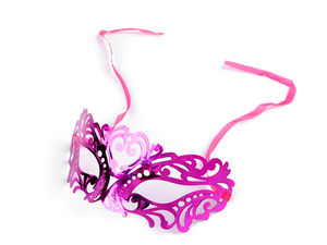 Mască de ochi venețiană metalizată - Accesoriu elegant pentru bal mascat și petreceri costumate