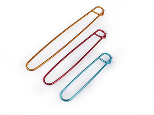 Set de 3 suporturi din aluminiu pentru ochiuri de tricotat și croșetat