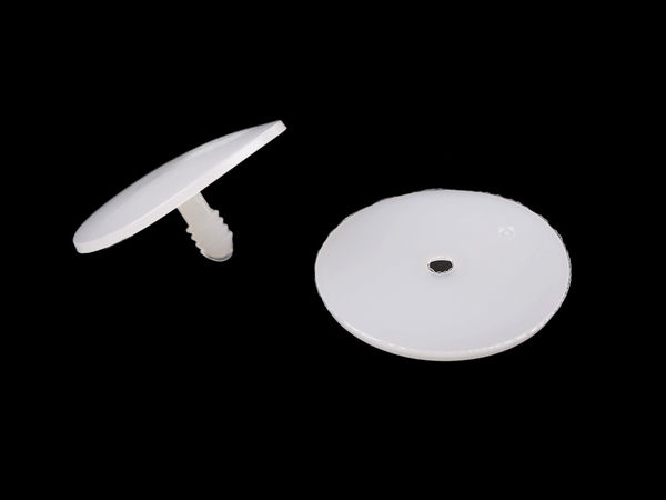 Articulații de siguranță din plastic pentru păpuși și jucării DIY (Ø43mm, Transparente) – Conectori rotativi pentru membrele jucăriilor din pluș, croșetate sau cusute