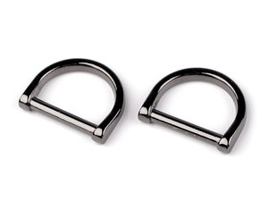 Inele D metalice premium de 25 mm pentru îmbrăcăminte, genți și accesorii de modă