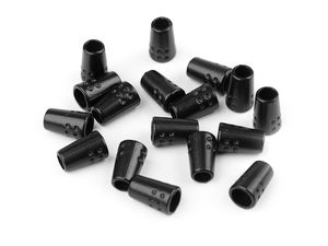 Capăt de șnur metalic premium Ø4 mm cu relief punctat ornamental