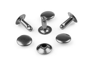 Nituri premium cu un singur cap - nituri metalice tubulare de 12 mm pentru pielărie, genți și curele