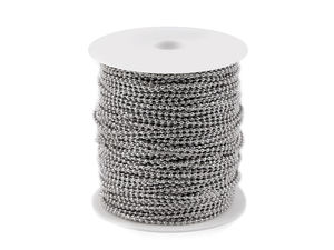 Lanț premium cu bile din nichel (2 mm) - Accesorii metalice versatile pentru genți, îmbrăcăminte și proiecte creative