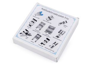 Set profesional universal de 11 piciorușe presoare pentru mașina de cusut - Accesorii cu prindere rapidă
