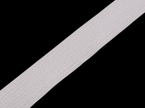 Bandă premium cu scai 2 în 1 | Lățime 30 mm | Panglică universală combinată tip arici pentru galanterie