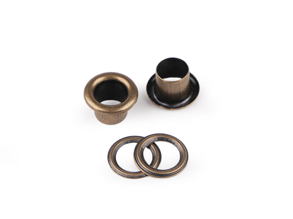 Ocheți metalici premium cu șaibe (Ø interior 6 mm, Ø exterior 11 mm) - Capse inoxidabile pentru îmbrăcăminte, costume de baie și genți
