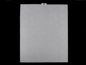 Pânză din plastic albă premium pentru tapiko și latch hooking - grilă 26 x 33,5 cm