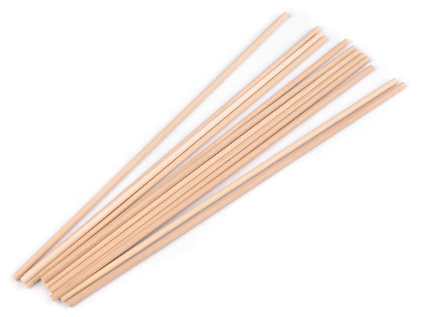 Tijă premium din lemn pentru macrame - Băț drept de 30,5 cm pentru proiecte de lucru manual, decorațiuni DIY și suporturi pentru ghivece