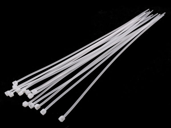 Coliere autoblocante premium din plastic (25 cm) - Bride de fixare universale rezistente, pachet de 500 bucăți
