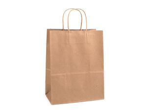 Pungi premium din hârtie pentru cadouri, mărime medie, cu mânere răsucite, pentru retail și ambalare