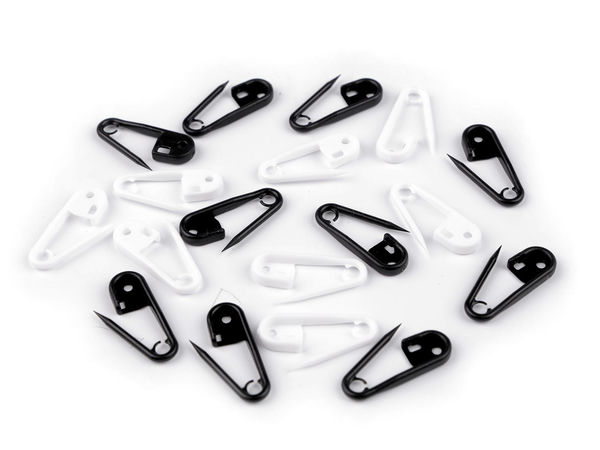 Opritoare premium din plastic pentru ochiuri și ace de siguranță pentru tricotat și croșetat (8x24 mm)