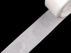 Buline din gel dublu-adezive transparente - Ovale 10x12mm (100 bucăți)
