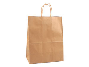 Pungi premium mari din hârtie Kraft cu mânere răsucite - Ambalaje ecologice pentru retail și cadouri