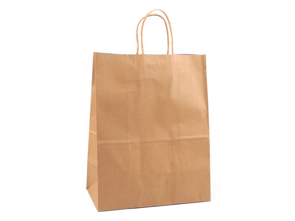 Pungi premium mari din hârtie Kraft cu mânere răsucite - Ambalaje ecologice pentru retail și cadouri