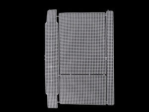 Grilă din plastic premium pentru confecționarea poșetelor și geantelor DIY - Șablon semifabricat din plasă pentru broderie cu fir și panglică