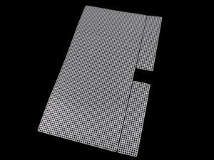 Canvas din plastic alb pentru genți și poșete handmade - Ochiuri de 4.5 mm
