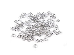 Inele metalice duble despicate de 4mm - Inele de legătură universale pentru galanterie și lucru manual (Pachet 20g)