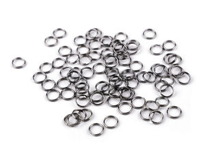 Inele metalice duble despicate premium (8 mm) pentru galanterie, bijuterii și accesorii
