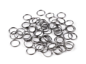 Inele despicate duble din metal premium (12mm) - Inele de legătură durabile pentru galanterie și confecționarea de bijuterii