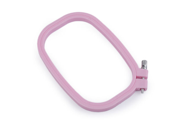 Gherghef premium din plastic pentru broderie, cu șurub metalic de tensionare reglabil
