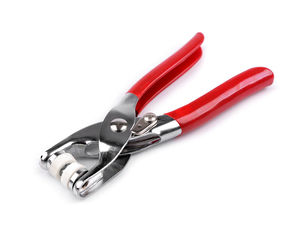 Clește manual premium pentru aplicat capse metalice Roland Baby de 10 mm - Roșu