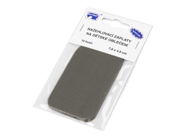 Petice termolipibile dreptunghiulare din bumbac premium (7.6 x 4.9 cm) – Set de 10 bucăți