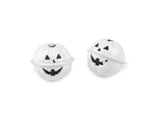 Clopoței metalici dovleac de Halloween – Zurgălăi decorativi pentru galanterie și lucru manual (Ø30 mm și Ø40 mm)