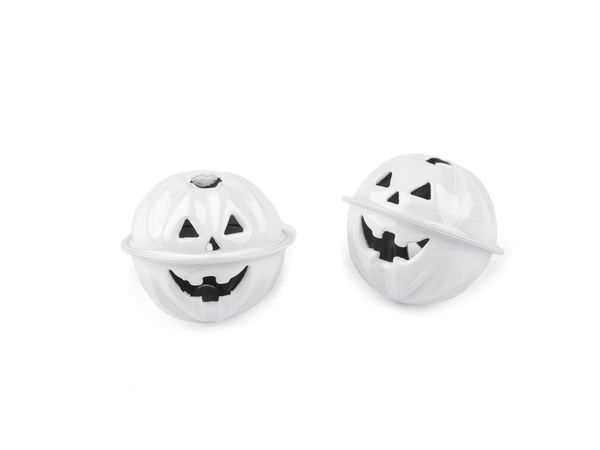 Clopoței metalici dovleac de Halloween – Zurgălăi decorativi pentru galanterie și lucru manual (Ø30 mm și Ø40 mm)