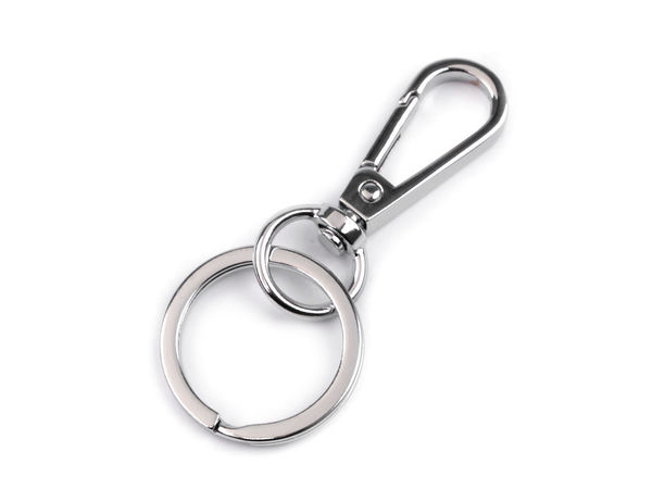 Carabină metalică premium cu inel pentru chei - Breloc multifuncțional și închizătoare pentru pandantive