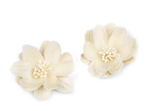 Flori decorative premium din material textil cu pistiluri, pentru proiecte handmade, coronițe și accesorii de păr