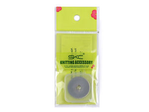 Lame de schimb premium pentru cutter rotativ de 28 mm (set de 2) - Oțel durabil pentru țesături, piele și hârtie