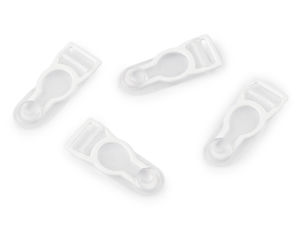 Cleme metalice premium pentru jartiere (10 mm) cu prindere din silicon antiderapant - Accesorii pentru lenjerie și costume de baie