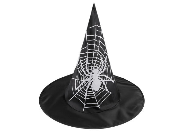 Pălărie premium de vrăjitoare, neagră - Modele asortate pentru Halloween și carnaval