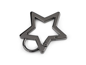 Carabină metalică premium în formă de stea, cu ochet de 12 mm, pentru genți și brelocuri