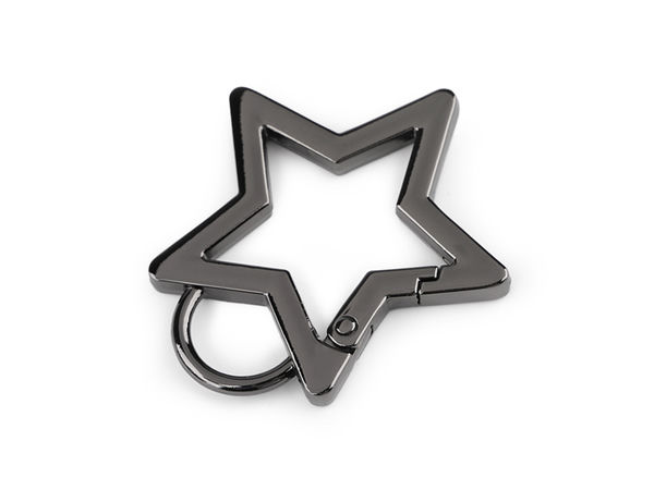 Carabină metalică premium în formă de stea, cu ochet de 12 mm, pentru genți și brelocuri